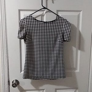 Forever 21 houndstooth shirt